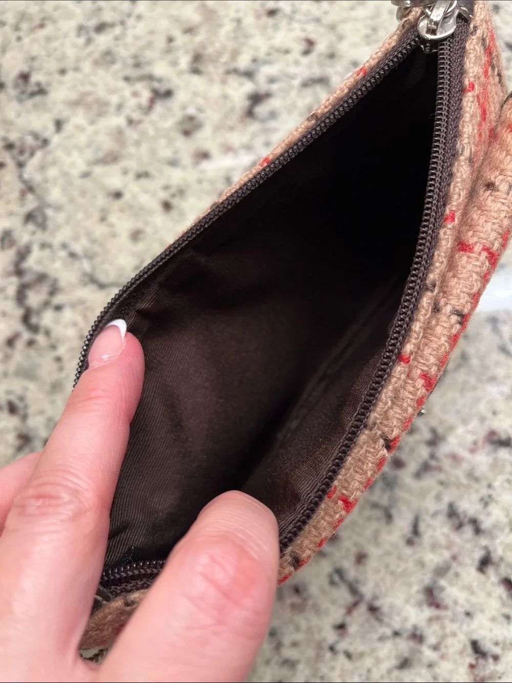 Coach Vintage Tweed Wristlet EUC